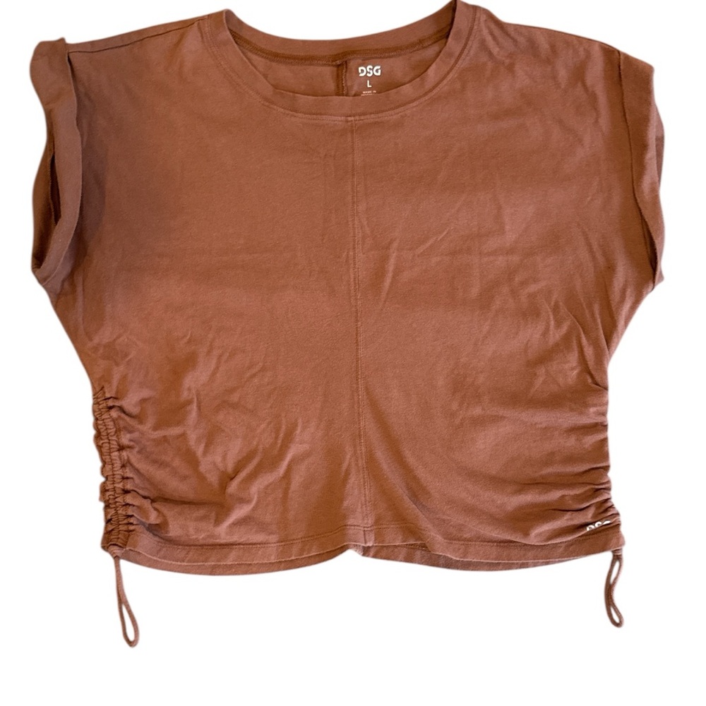 5 for $45/ DSG Pinkish Brown Boxy Crop Top
